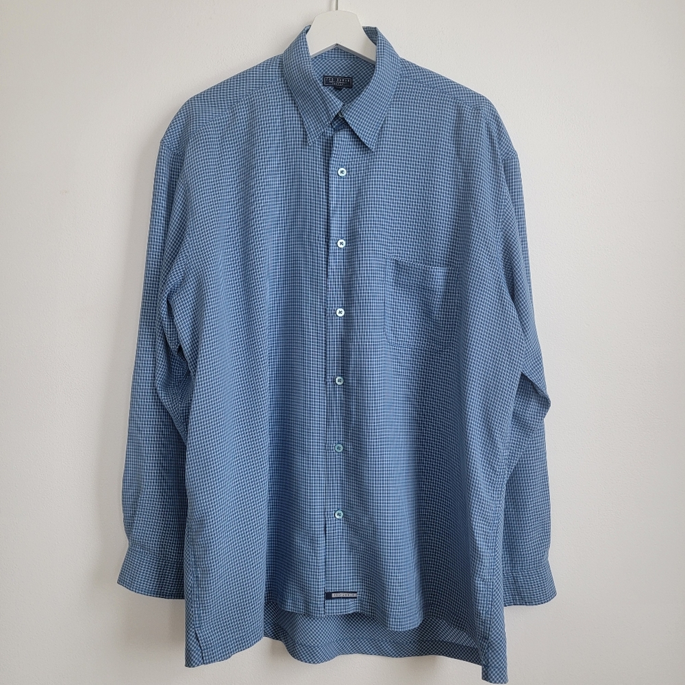Ted Baker Blue Checkered Men's Shirt